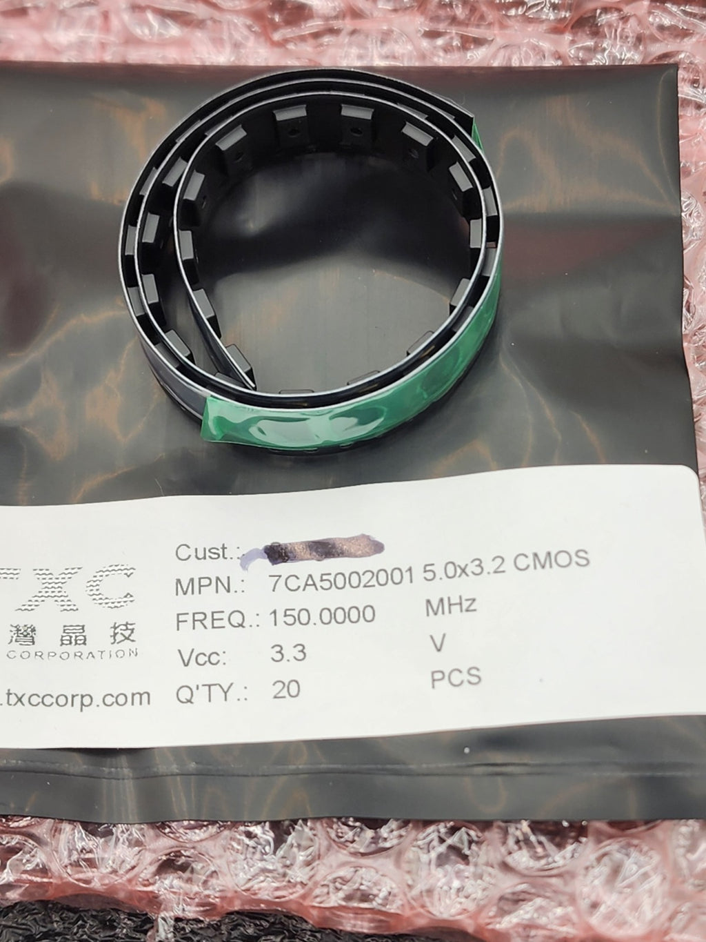 Lot of ~575 TXC XO SMD CMO Crystal Osillator 25 33 50 75 100 125 150 212MHz