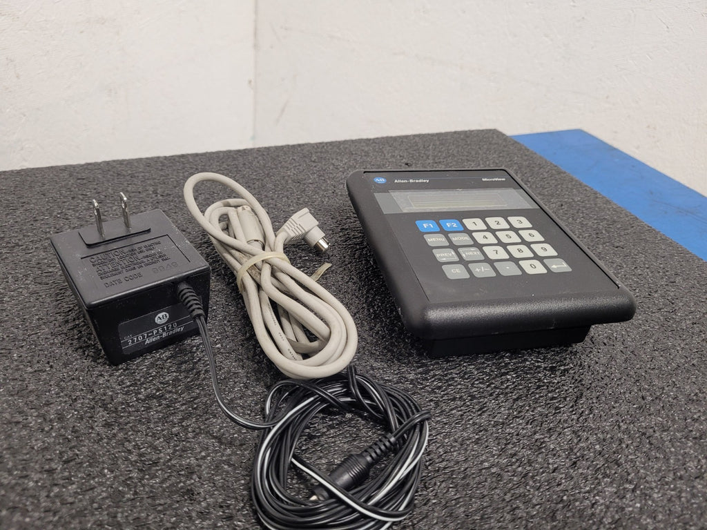 Allen Bradley 2707-MVP232 MicroView Operator Interface Panel Ser B +Cable, Power