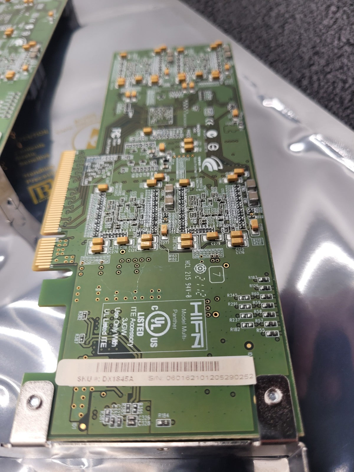 2x 105-000161-03 HIFN EXAR MULTI-PANTHER DX1845B PCI-E X8 PCI Data Compression