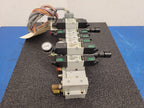 Numatics 9x Valve Solenoid 041SA400M0000F 3x Regulated Pneumatic Manifold N6