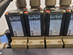 Burkert 413-G-1/4-B-PL-1/4 Pneumatic Solenoid 7 Valve Manifold 120VAC Unit A