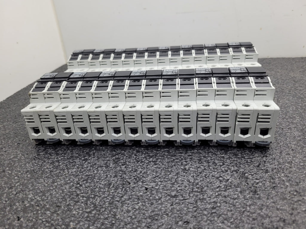 Lot of 15x SIEMENS SITOR Double Fuse Hoder DIN 3NC1092 AC-22B 50-60Hz 32A 400V