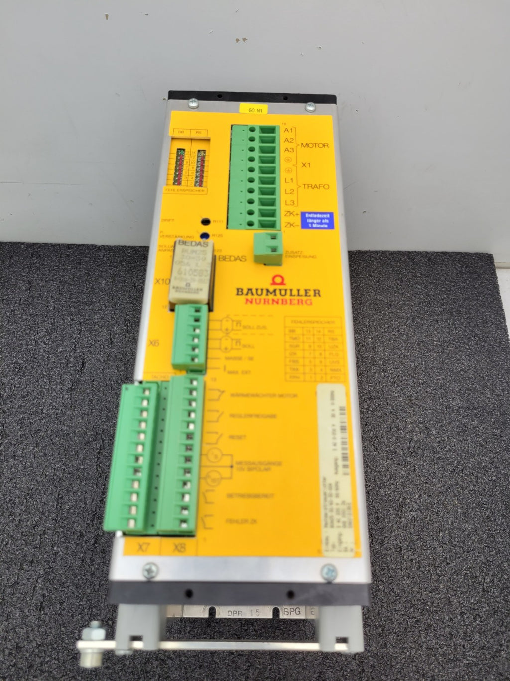 Baumuller Nurnberg AC Servo Motor Drive BUM25-30/60-30-004 10HP 0-200V 30A Out