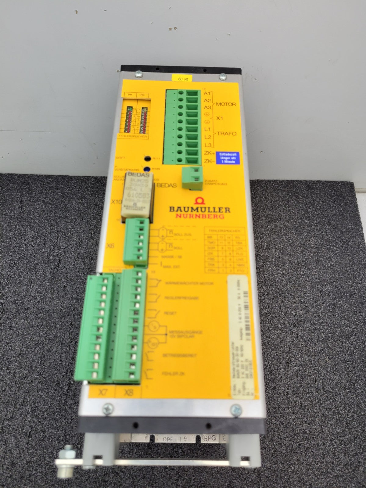 Baumuller Nurnberg AC Servo Motor Drive BUM25-30/60-30-004 10HP 0-200V 30A Out