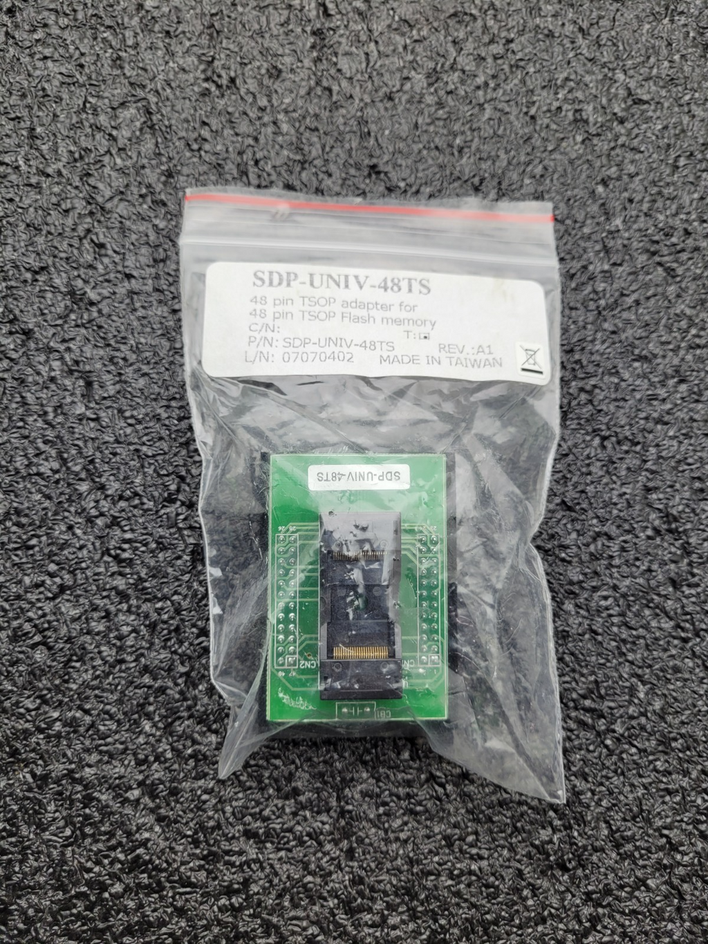 Dataman SDP-UNIV-48TS Universal Adapter for 48-pin TSOP 12mm x 20mm Chip Socket