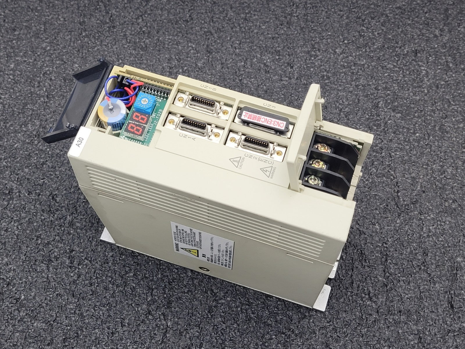 MITSUBISHI MR-J2-60CT Servo Drive Unit 0.6wW 3.2A 2009 Date Code Working Pull