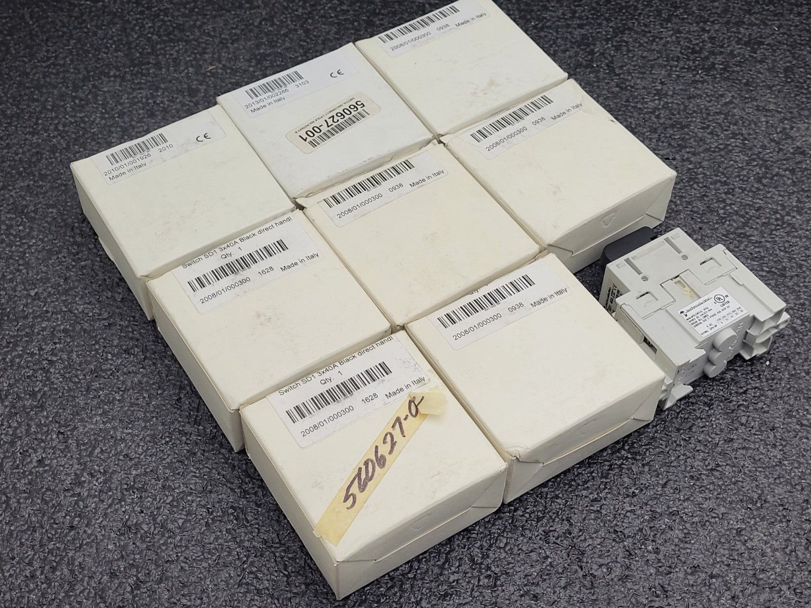 9 x Technoelectric SD1-040-BR SD1 Series 3-Pole 40A 600VAC Non-Fused Load Switch