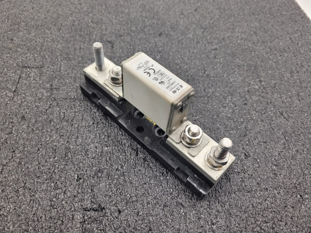 3x Bussmann 170M1369 High Speed Square Body Fuse + Holder 160A 690VAC 170H1007