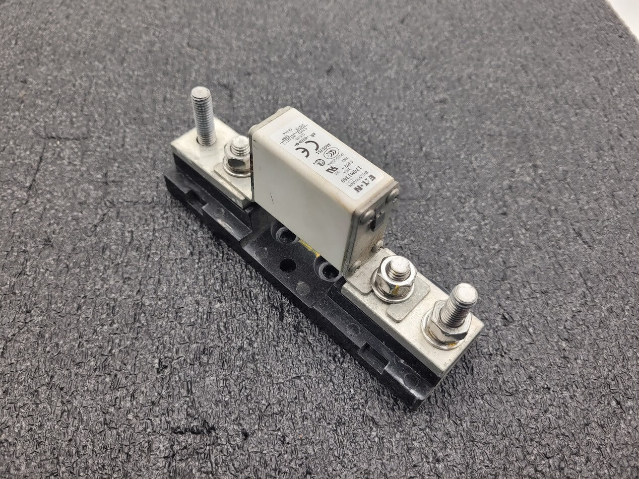 3x Bussmann 170M1369 High Speed Square Body Fuse + Holder 160A 690VAC 170H1007