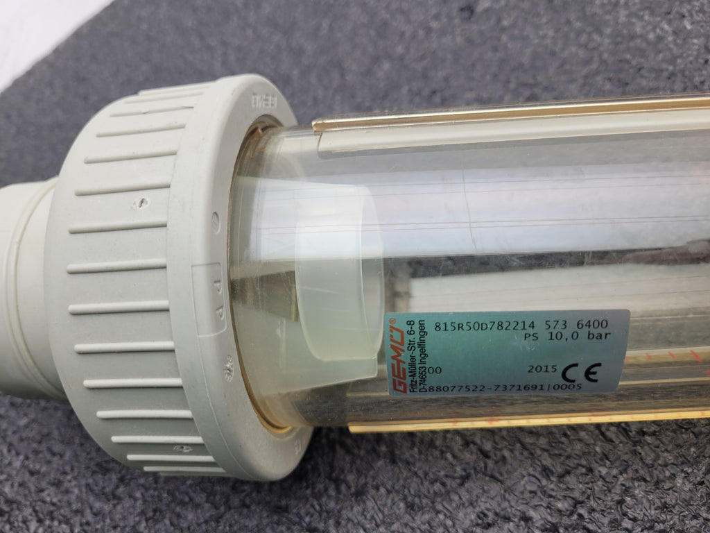 GEMU 815R50D Plastic Variable Area Flow Meter Rotameter Liquid Gas w/ sensor