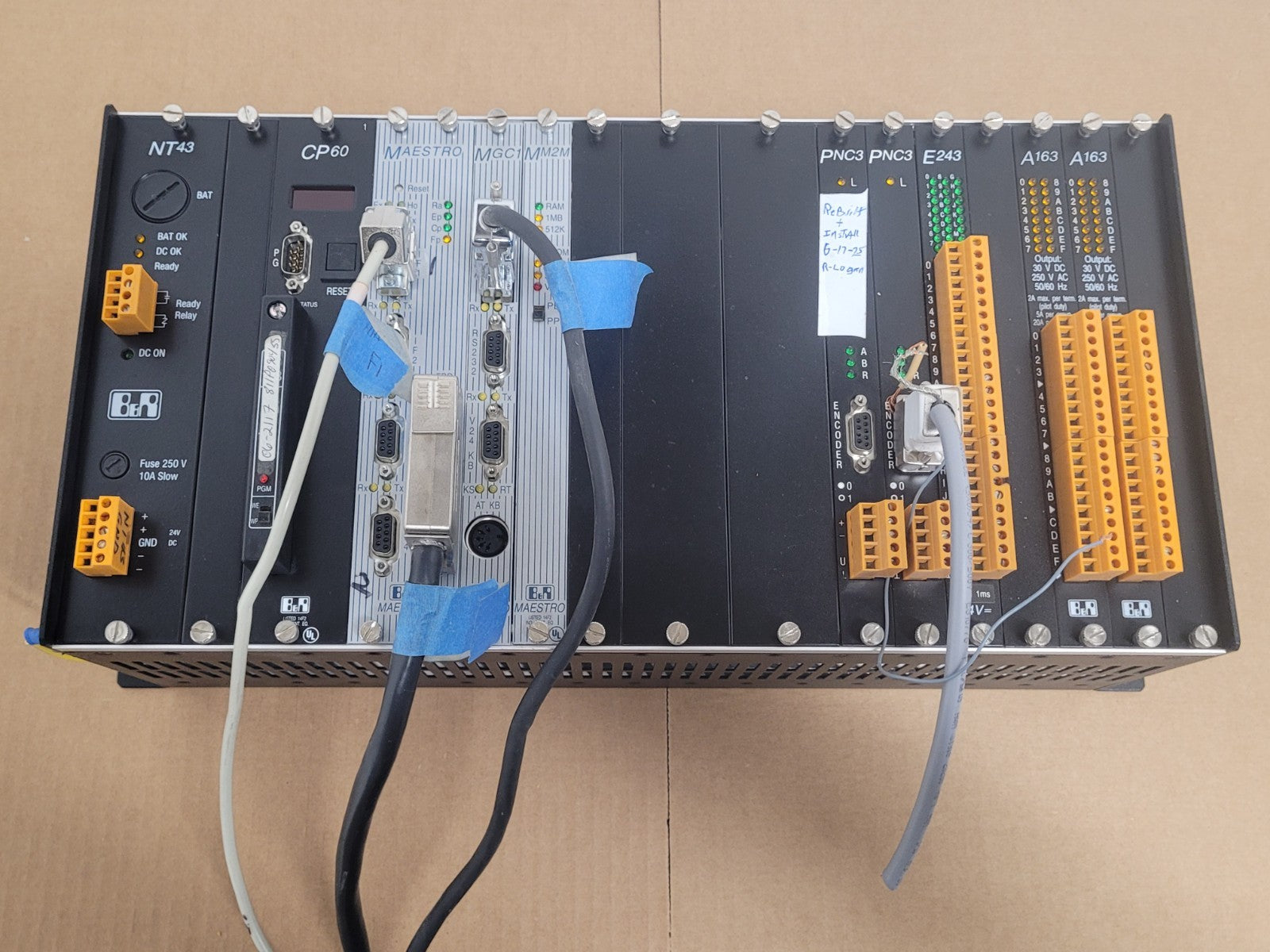 B&R MAESTRO PLC From Holzma HPP 81 Panel Saw PNC3 E243 MGC1 MM2M CP60 NT43 A163