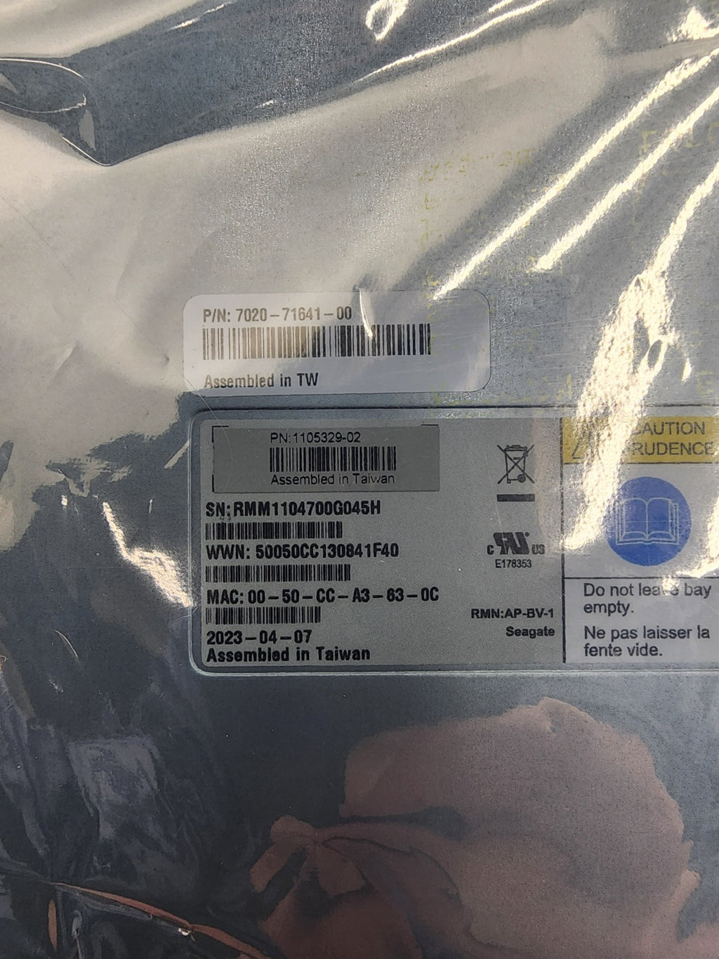 BV AP Controller Bronze AMD EPYC EXOS Drive Array Controller 1105332-01 AP-BV1