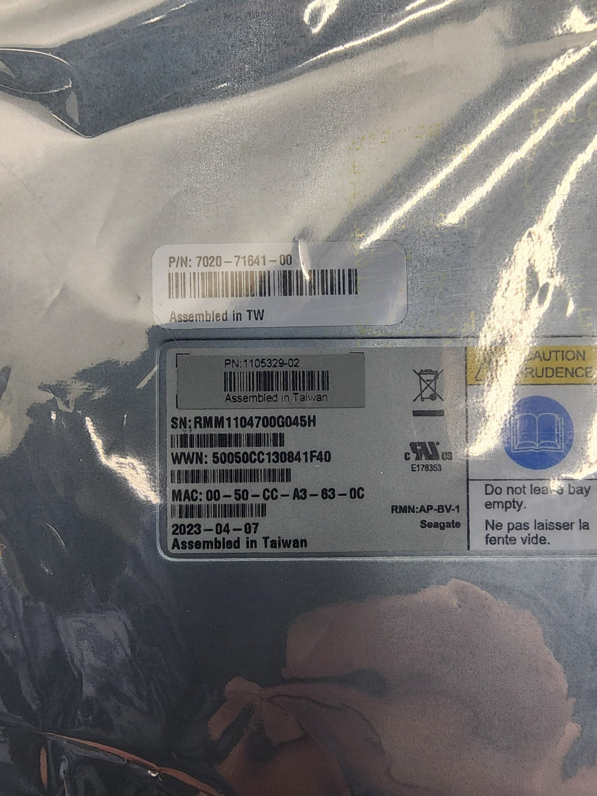 BV AP Controller Bronze AMD EPYC EXOS Drive Array Controller 1105332-01 AP-BV1