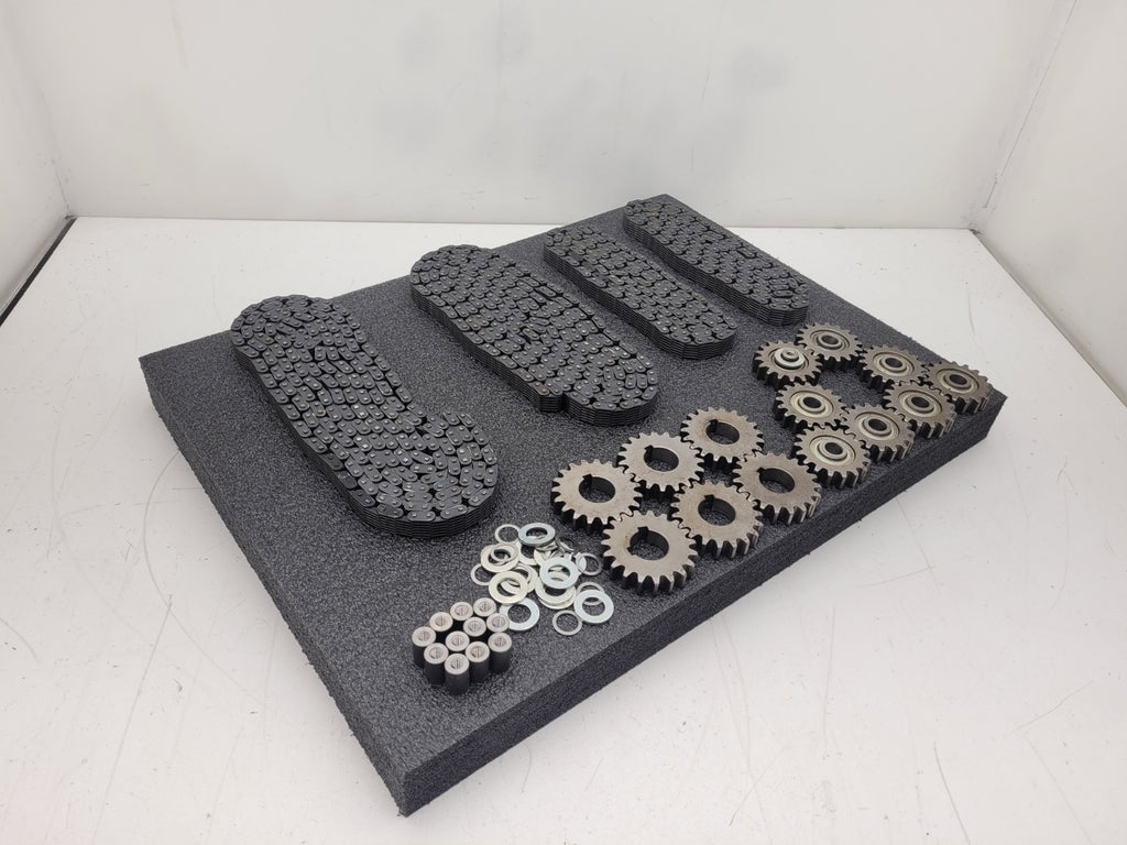 Lot of 3 Timing Roller chain sprocket set multiple 10T - 20T Numbered 74 BRH BRN
