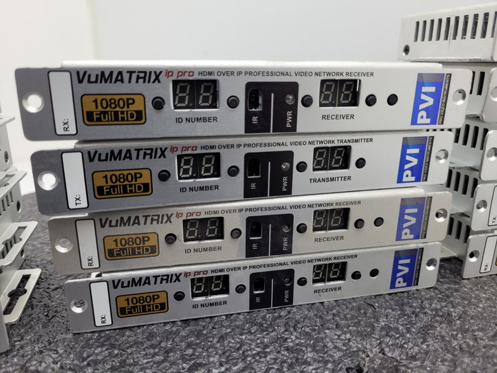 13x PVI VUMATRIX Ip Pro VMX-1X-RX-IP-PRO 1080P full HD HDMI Ethernet LAN Modules