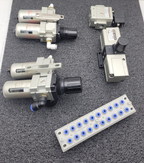 Lot of 5 SMC AFM30-03 Pneumatic Booster, 2x Regulator Solenoid Soft Start Valve