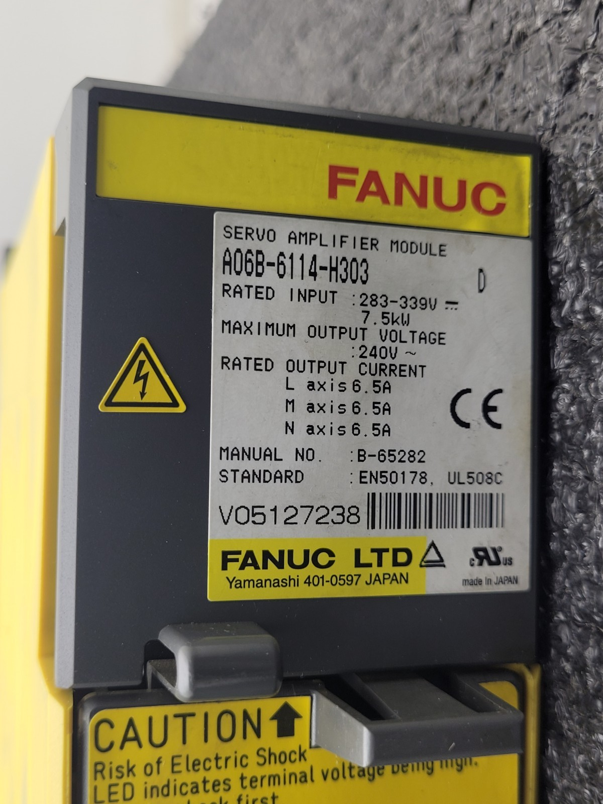 FANUC A06B-6114-H303 D Servo Drive Amplifier Module 7.5kW 3-Axis