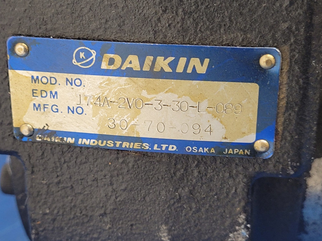 Daikin J74A-2V0-3-30-L-089 2x Solenoid Hydraulic Motor Parker IGR Power Element