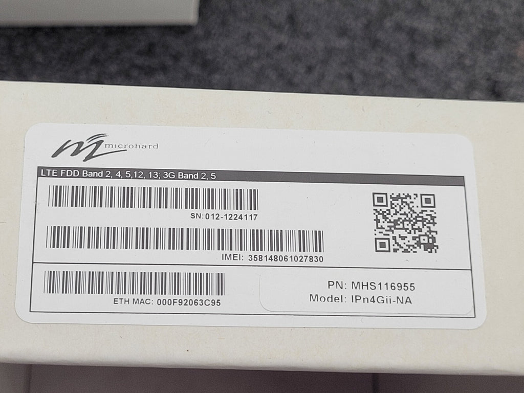 Microhard IPn4Gii-NA 4G LTE Dual SIM Dual Ethernet Serial USB Gateway POE