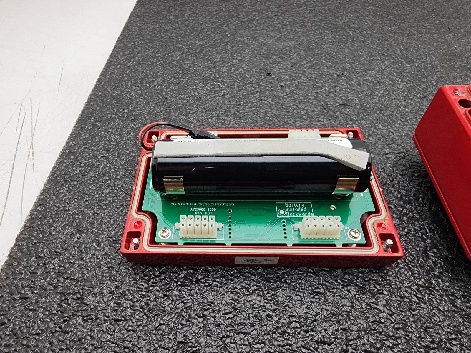 AFEX  Fire Suppression Systems Control Unit Panel A729000 Good Battery