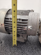 MT Motori 1.5kW Gearmotor 230-480VAC 3PH 10:1 Gearhead Ratio 2HP Right Angle