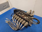 Burkert 413-G-1/4-B-PL-1/4 Pneumatic Solenoid 7 Valve Manifold 120VAC B