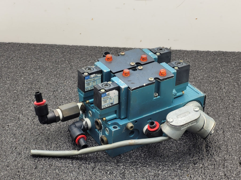 MAC 82A-EC-CKA-TM-DAAP-1DA Pneumatic Solenoid Valve Block TM-DAAJ-1 DA M108