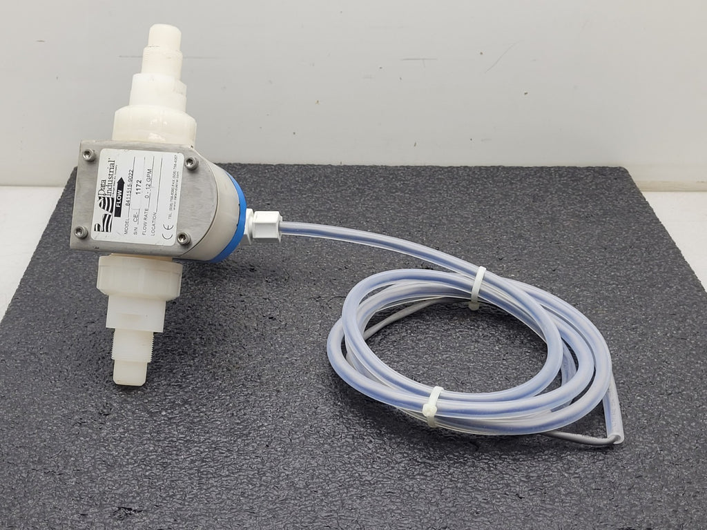 Data Industrial 8411515-9022 Flow Sensor 0-12 GPM Rate Chemical Flow Sensor