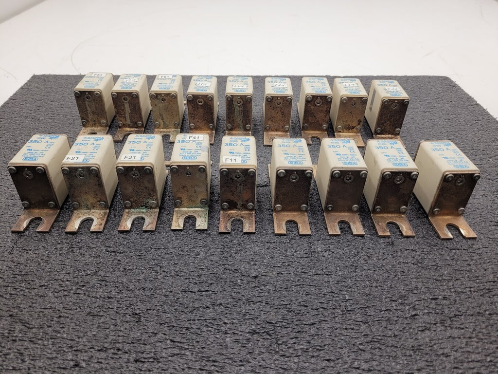 Lot of 18 SIBA Ultra Rapid NH00 VDE 20 189 20.AE 350 Amp Fuse 700V 200kA