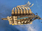 Burkert 413-G-1/4-B-PL-1/4 Pneumatic Solenoid 7 Valve Manifold 120VAC B
