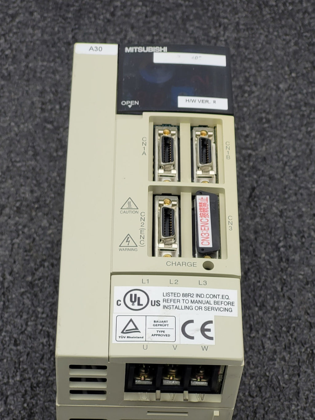MITSUBISHI MR-J2-60CT Servo Drive Unit 0.6wW 3.2A 2009 Date Code Working Pull