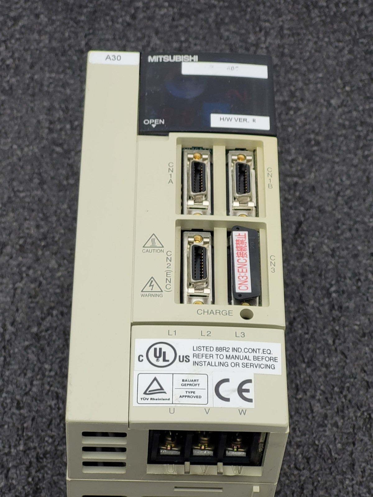 MITSUBISHI MR-J2-60CT Servo Drive Unit 0.6wW 3.2A 2009 Date Code Working Pull