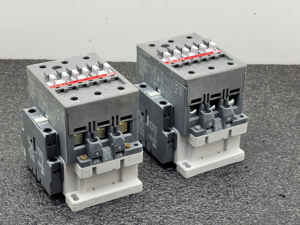 Lot of 2 A75-30 - ABB Contactor 3 Pole w/ a 110V-120V Coil