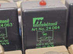 Burkert 413-G-1/4-B-PL-1/4 Pneumatic Solenoid 7 Valve Manifold 120VAC Unit A