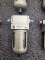 Lot of 16x  SMC Pneumatic Compressed Air Filter Assembly NAFM2000-N01-C