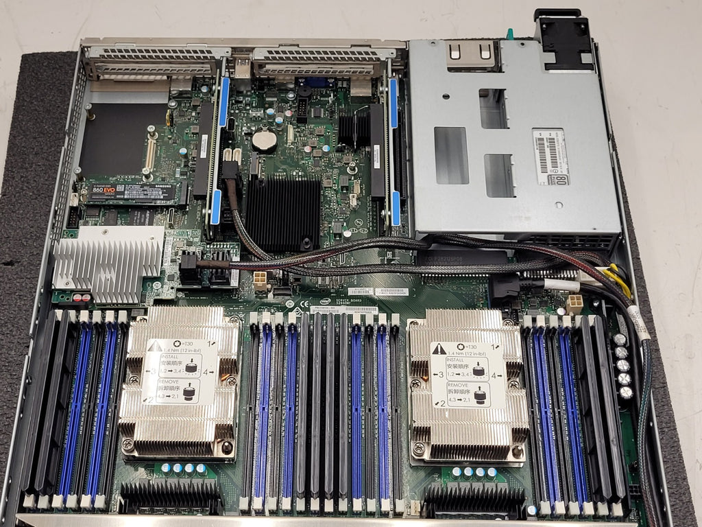 1UI Intel S2600WF Server 2x Xeon Gold 6140 2.3GHz Processors No Ram 4x LFF [B]
