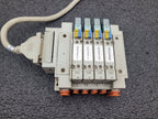 SMC SS5Y5-10F1-04B-N7 Pneumatic Dual Acting 4x Solenoid Valve Block