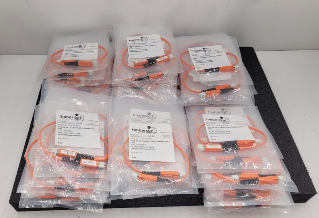 85 x TIMBERCON AC-61-70107-70107-020N 62.5 DX RS LCARMPC/20N Fiber Optic Cables