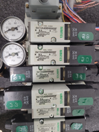 Numatics 8x Valve Solenoid 041SA400M0000F 5x Regulated Pneumatic Manifold N4