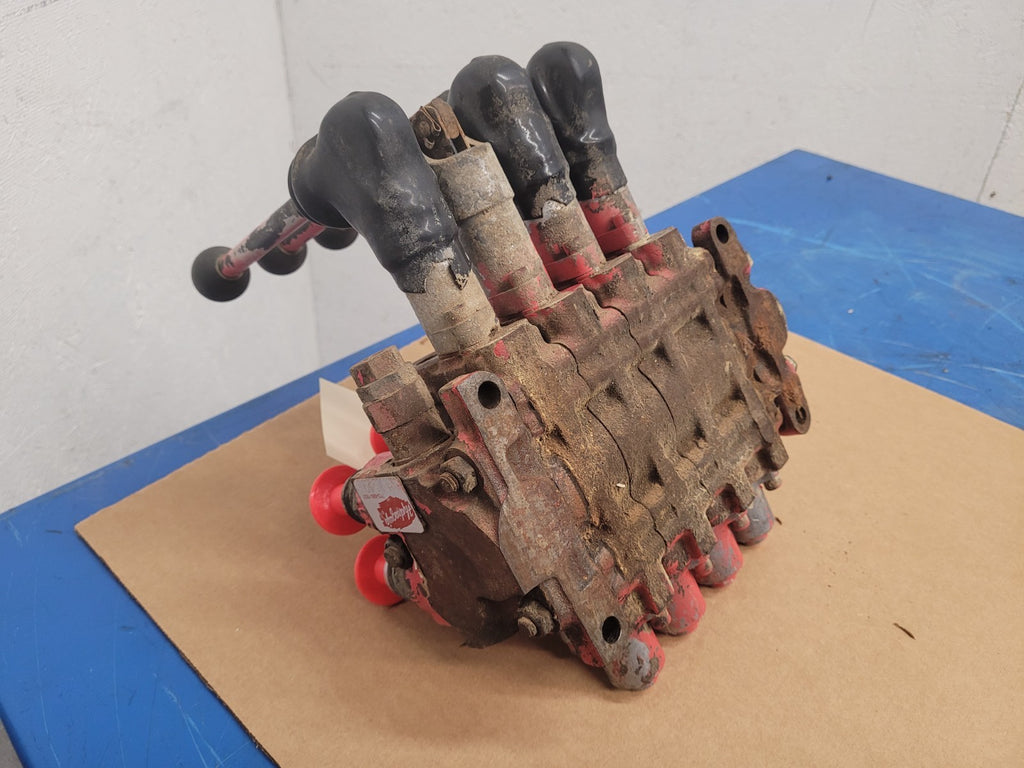 Hydraquip Husco 5005-A Hydraulic 4x Manual Valve Block Stack H-11540 D4