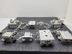 Lot of - 8 Assorted  SMC MXS 100PSI Linear Slide Guide Cylinder w/sensors