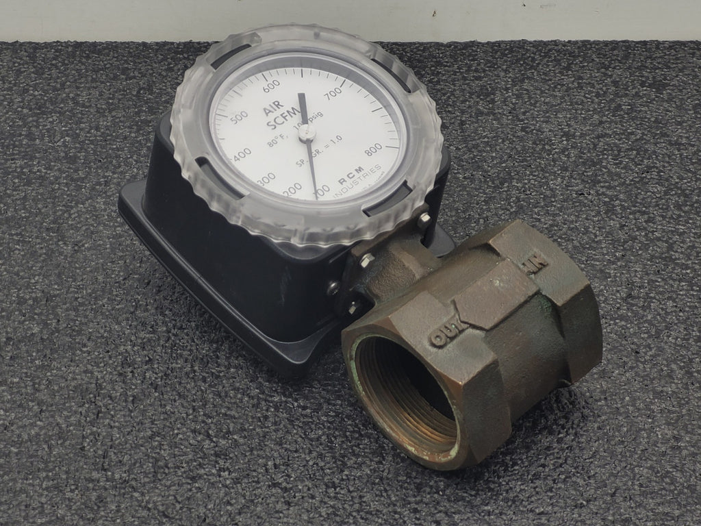 RCM INDUSTRIES 2-71-L-800-IW2 Flow Meter 180PSI 100-800SCFM 2" NPT In/Out