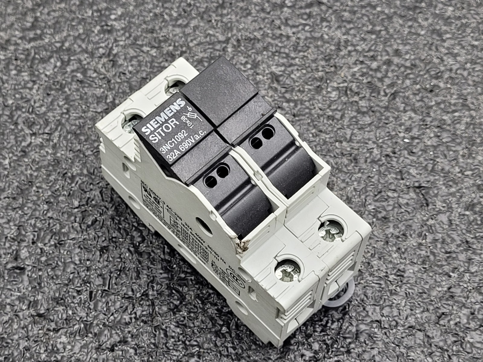 Lot of 15x SIEMENS SITOR Double Fuse Hoder DIN 3NC1092 AC-22B 50-60Hz 32A 400V