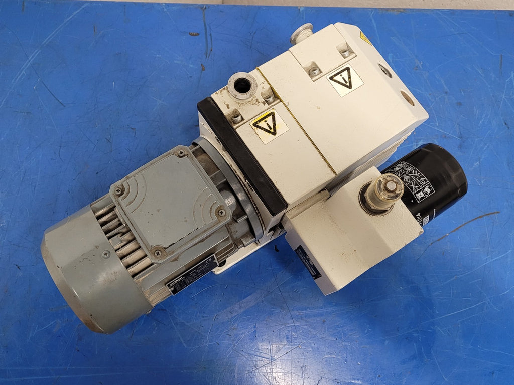 Leybold Trivac Rotary Vane Vacuum Pump D4B Load Tested Good 240/480VAC 1/3HP [B]