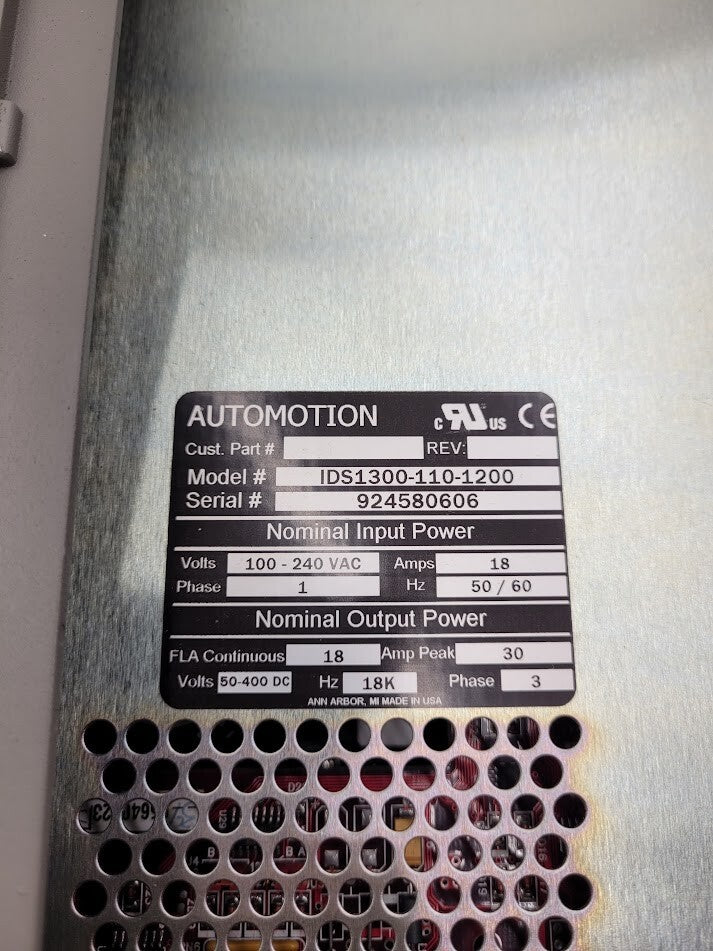 Team Vibration Testing Equipment RVC400 Servo Drive Amplifier 100-240VAC Input
