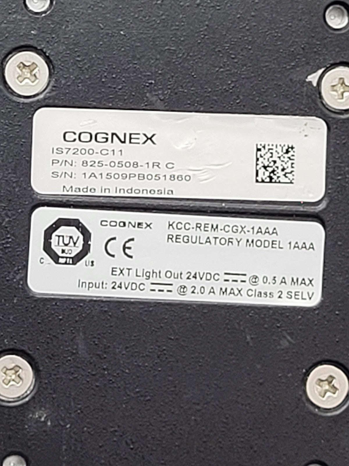 COGNEX In-Sigth 825-0508-1RC 821-0100-6R Industrial Inspection Camera IS7200-C11