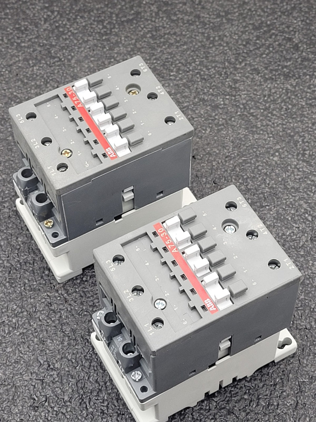 Lot of 2 A75-30 - ABB Contactor 3 Pole w/ a 110V-120V Coil
