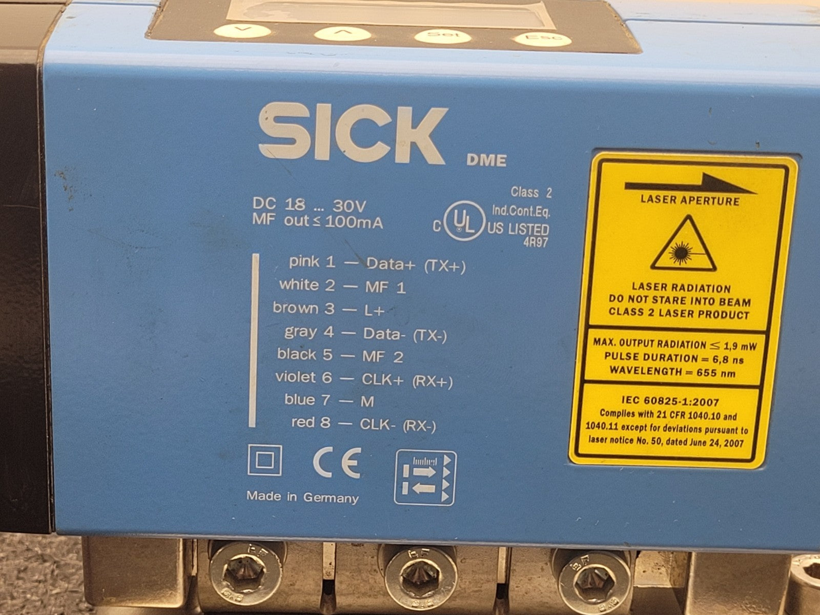 SICK AG Waldkirch DME5000-211 150M Long Range Distance Sensor Meter Red Laser