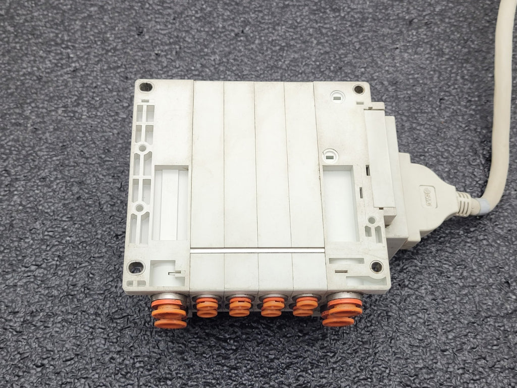 SMC SS5Y5-10F1-04B-N7 Pneumatic Dual Acting 4x Solenoid Valve Block