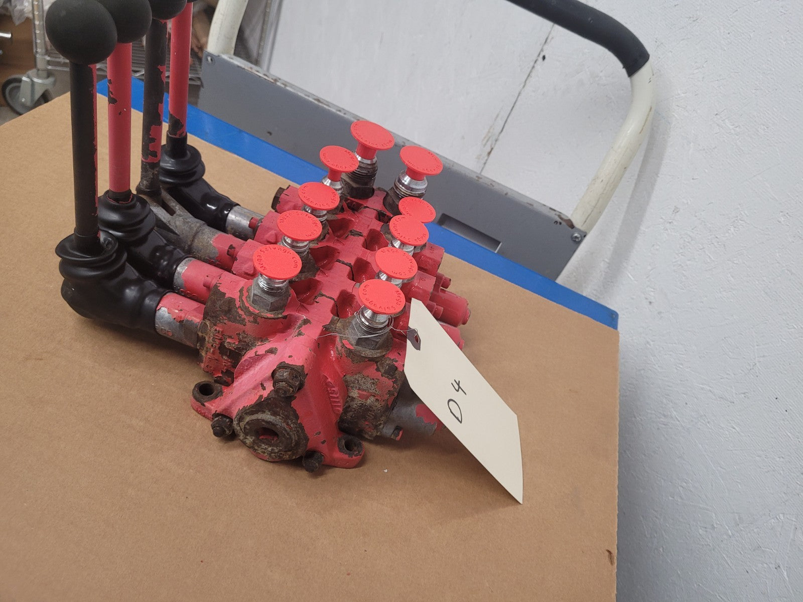 Hydraquip Husco 5005-A Hydraulic 4x Manual Valve Block Stack H-11540 D4